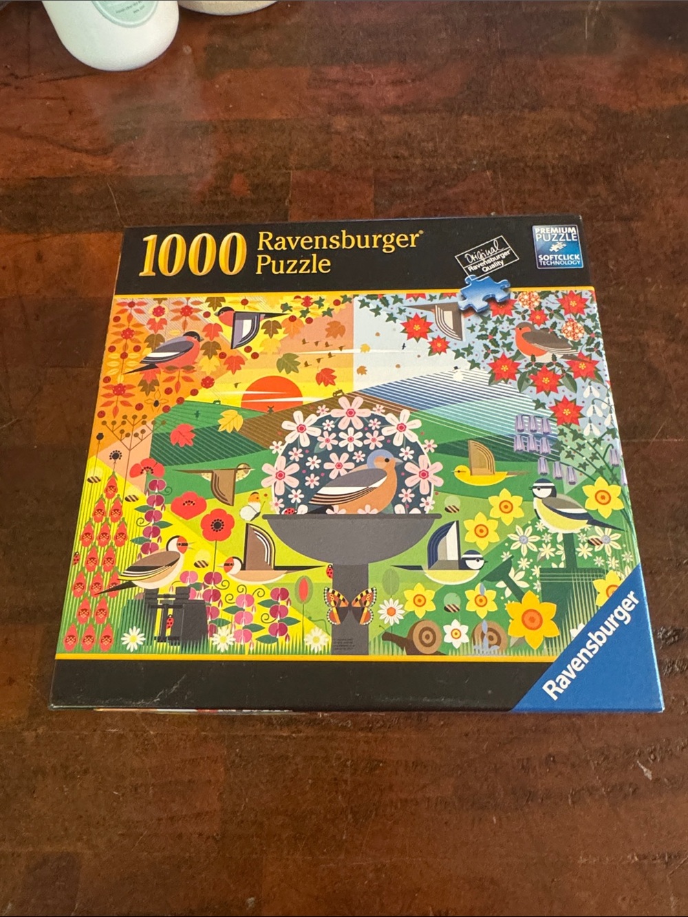 Ravensburger 1000-Piece Floral Bird Puzzle - Multicolor
